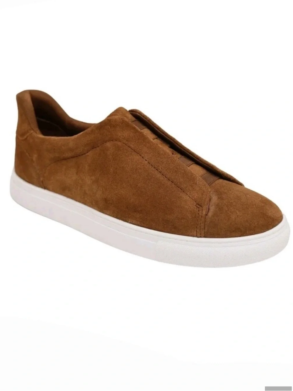 NWT! George Men's Gore Slip On Shoes Cognac Brown Size 11 Genuine Leather No Box